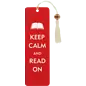 Peter Pauper Press Keep Calm and Read On Beaded Bookmark