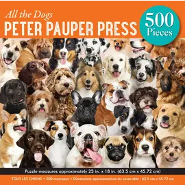 Peter Pauper Press All the Dogs 500 Piece Jigsaw Puzzle