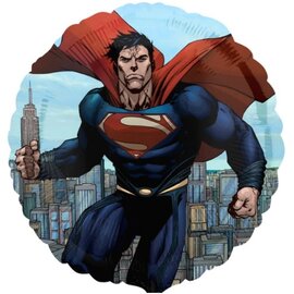Superman Man of Steel Birthday 17 Inch  Foil Mylar Balloon