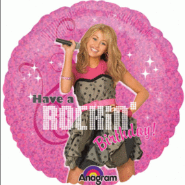 Hannah Montana Have Rockin’ Birthday 18 Inch Foil Mylar Balloon