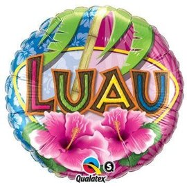 Luau Hibuscus Party 18 Inch  Foil Mylar Balloon