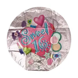 UNIQUE Sweet 16 Birthday 18 Inch Foil Mylar Balloon
