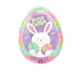 Happy Easter Bunny 27 Inch Foil Mylar Balloon