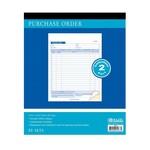 BAZIC BAZIC 50 Sets 8 3/8 x 10 11/16 2-Part Carbonless Purchase Order Book [5077]