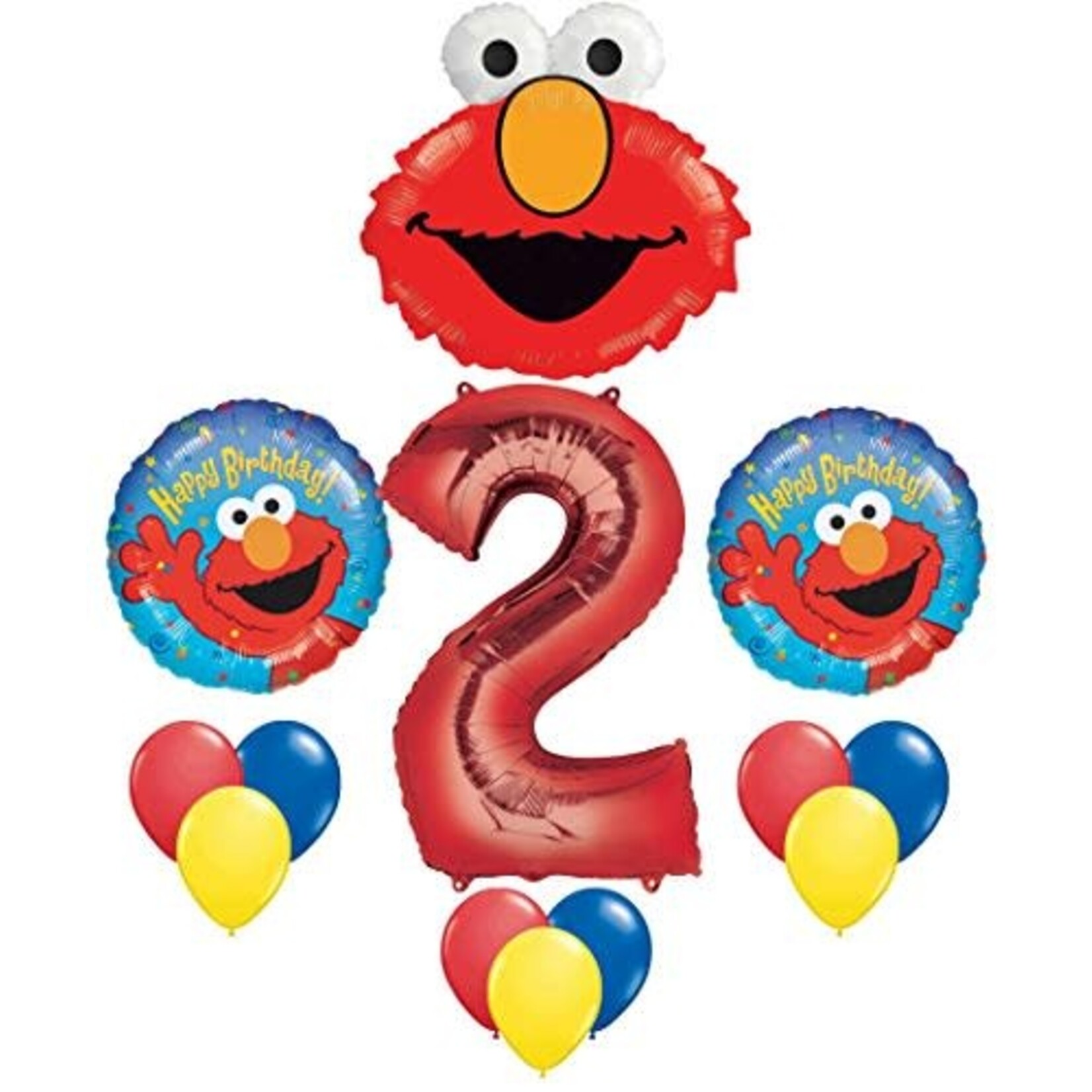 Elmo Sesame Street #2 2nd Second Birthday Party Supply Balloon [02500-13]