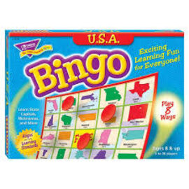 Trend Enterprises USA Bingo Game