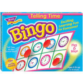 Trend Enterprises Telling Time Bingo Game
