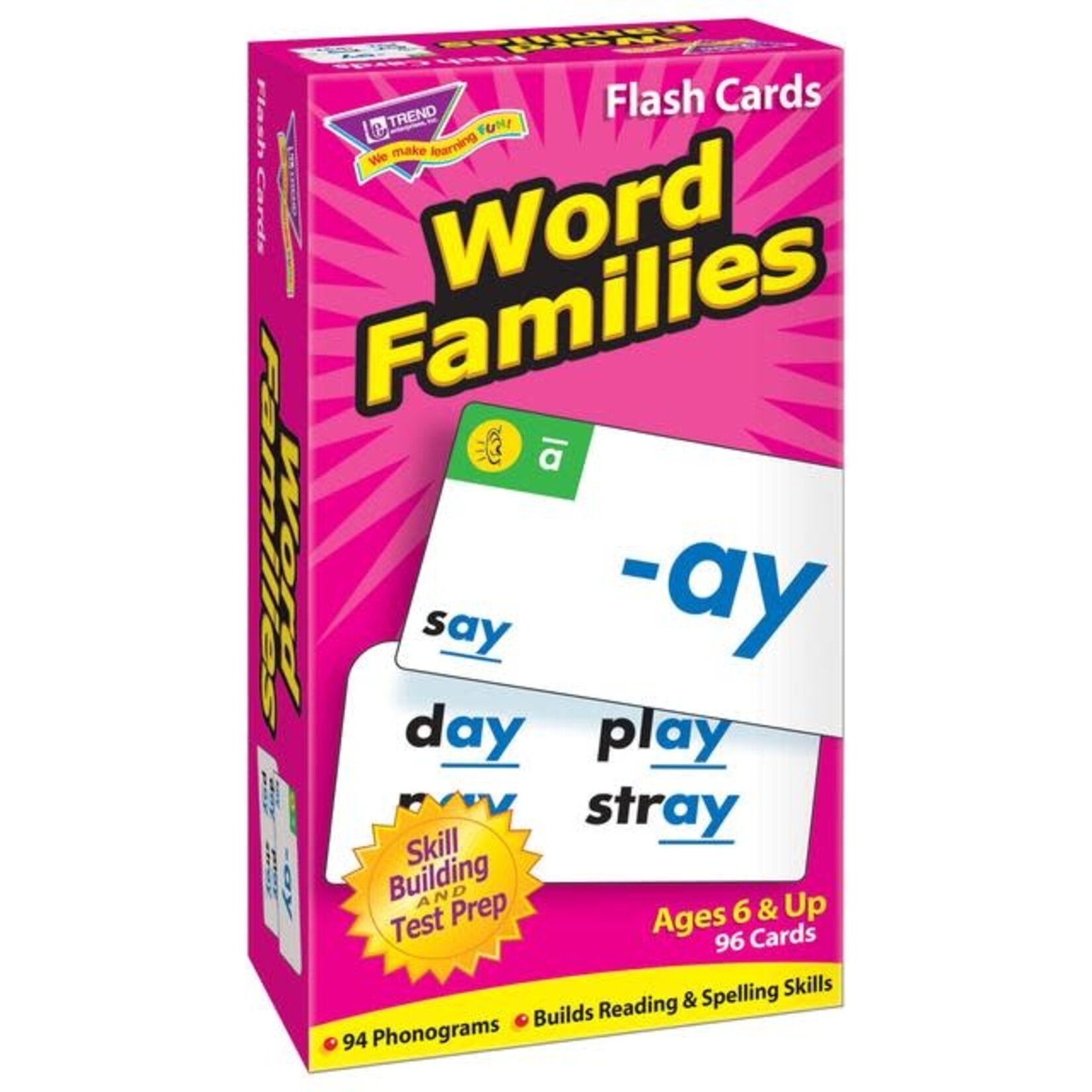 Trend Enterprises Word Families Skill Drill Flash Cards [T53014]