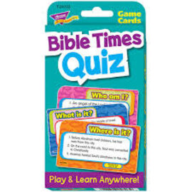 Trend Enterprises Bible Times Quiz Challenge Cards