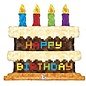 Pixel Birthday Cake  30 Inch Foil Mylar Balloon