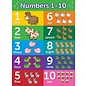 Palace Curriculum Numbers 1-10 Poster Chart - Laminated 18 x 24 - Double Sided