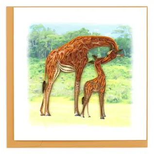 QUILLING CARDS, INC Quilled Giraffe Greeting Card