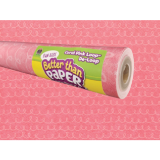 Teacher Created Resources Fun Size Coral Pink Loop-De-Loop Better Than Paper Bulletin Board Roll