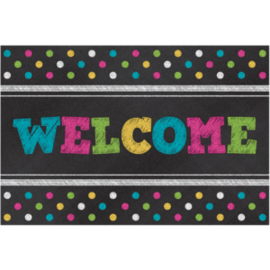 Teacher Created Resources Chalkboard Brights Welcome Postcards