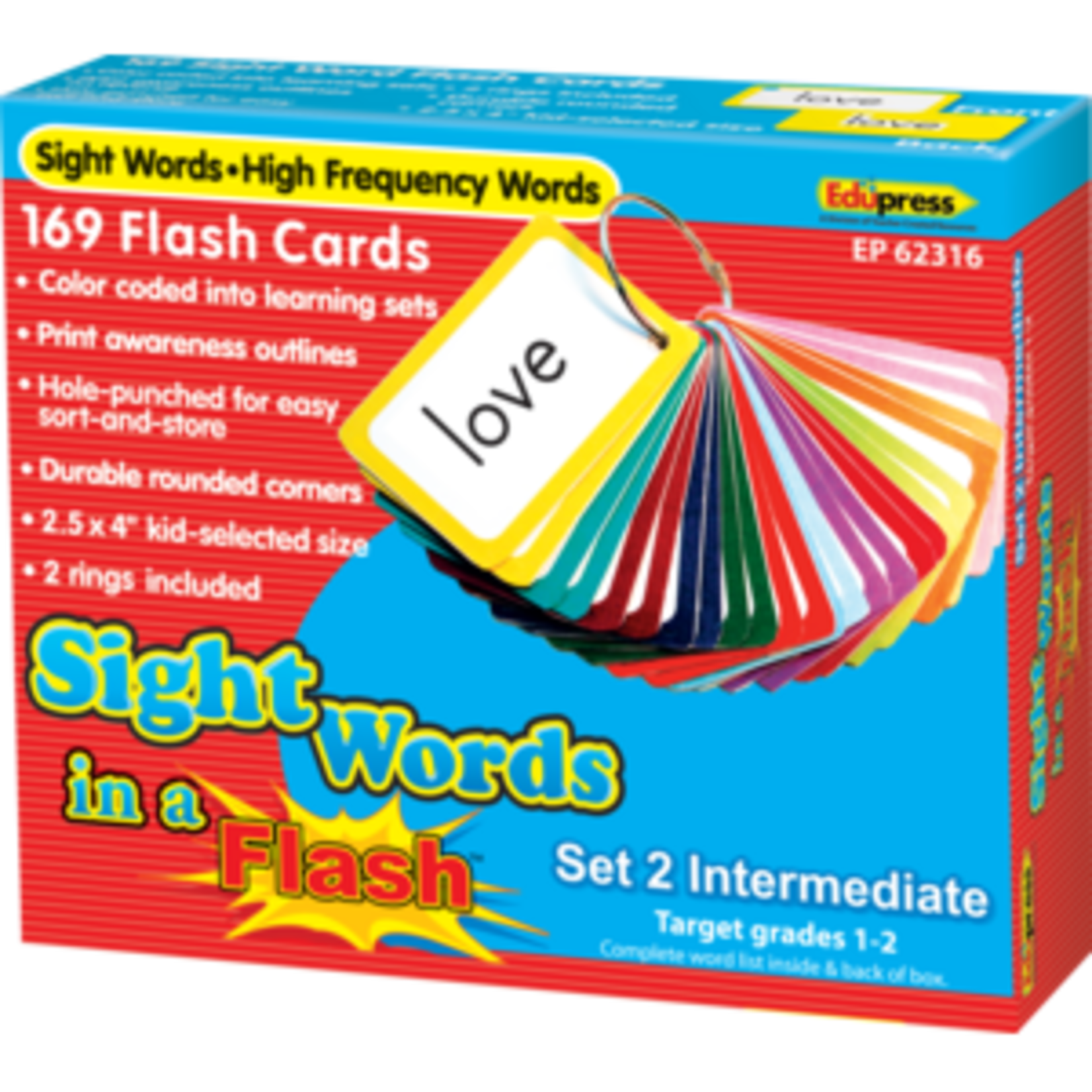 Teacher Created Resources Sight Words in a Flash Cards Grades 1-2 [TCR62316]