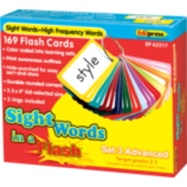 Teacher Created Resources Sight Words in a Flash Cards Grades 2-3