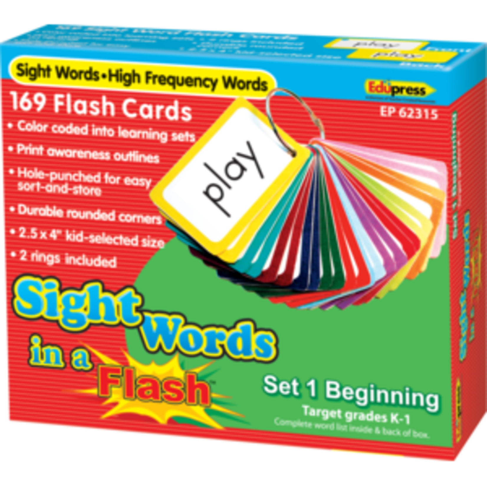 Teacher Created Resources Sight Words in a Flash Cards Grades K-1 [TCR62315]