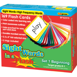 Teacher Created Resources Sight Words in a Flash Cards Grades K-1