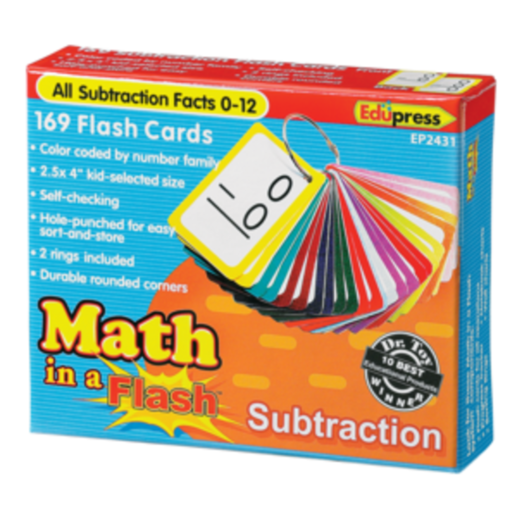 Teacher Created Resources Math in a Flash Cards: Subtraction [TCR2431]