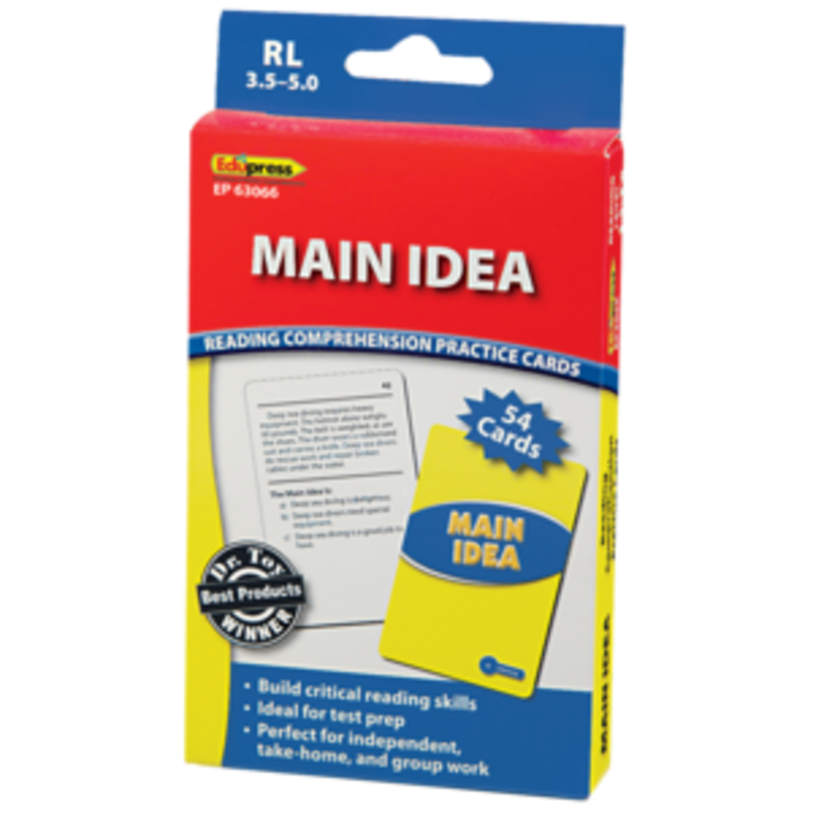 Teacher Created Resources Main Idea Practice Cards Blue Level [TCR63066]