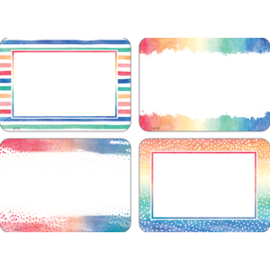 Teacher Created Resources Watercolor Name Tags/Labels - Multi-Pack