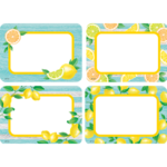 Teacher Created Resources Lemon Zest Name Tags/Labels - Multi-Pack [TCR8483]