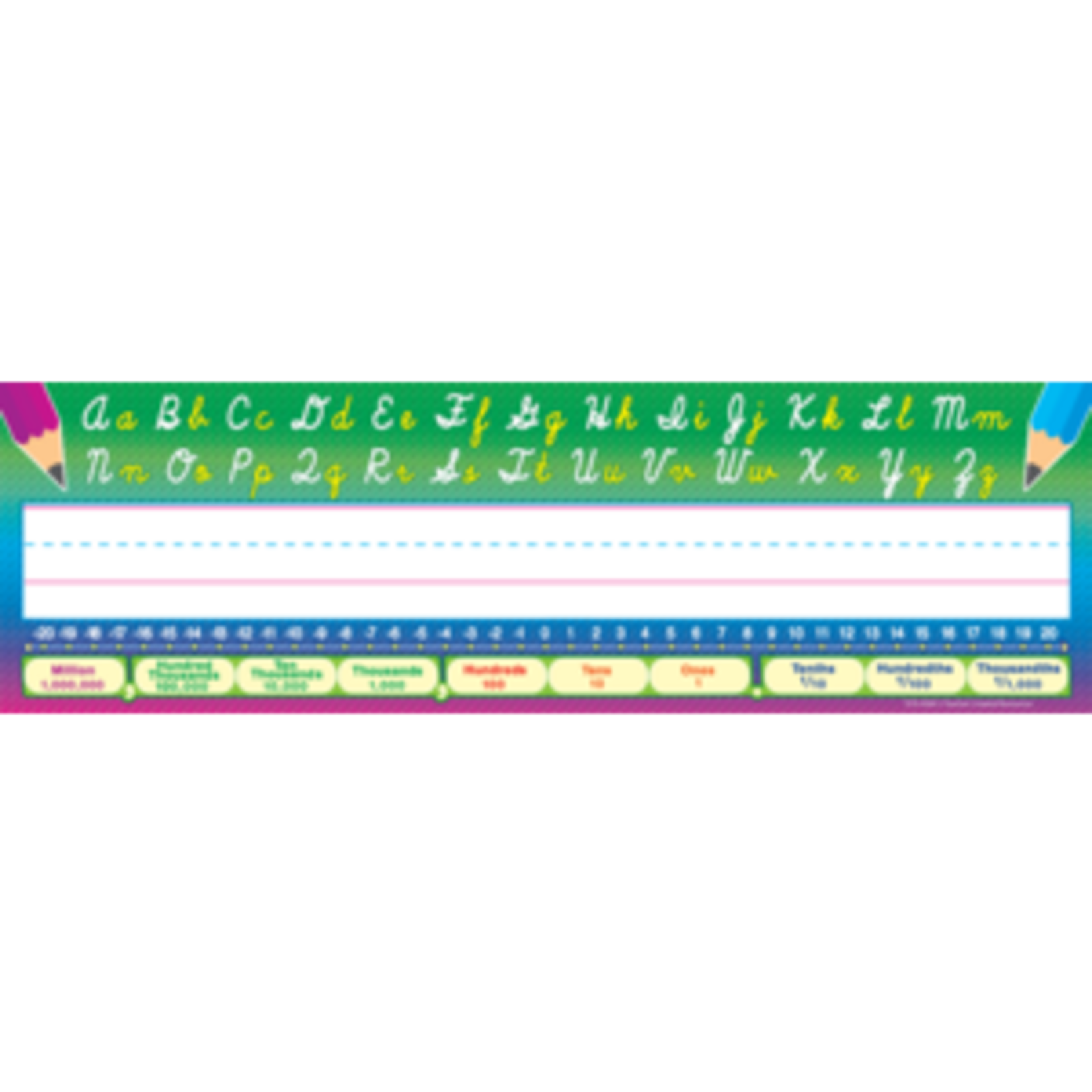 Teacher Created Resources Cursive Writing Flat Name Plates [TCR4308]