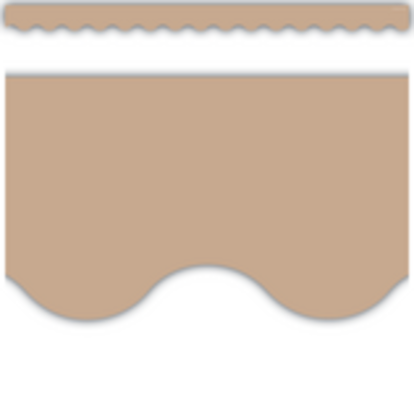 Teacher Created Resources Light Brown Scalloped Border Trim [TCR7129]