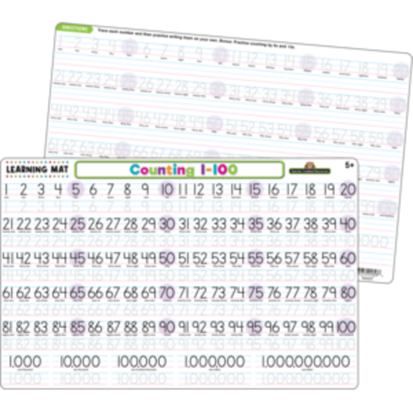 Teacher Created Resources Counting 1-100 Learning Mat [TCR21021]