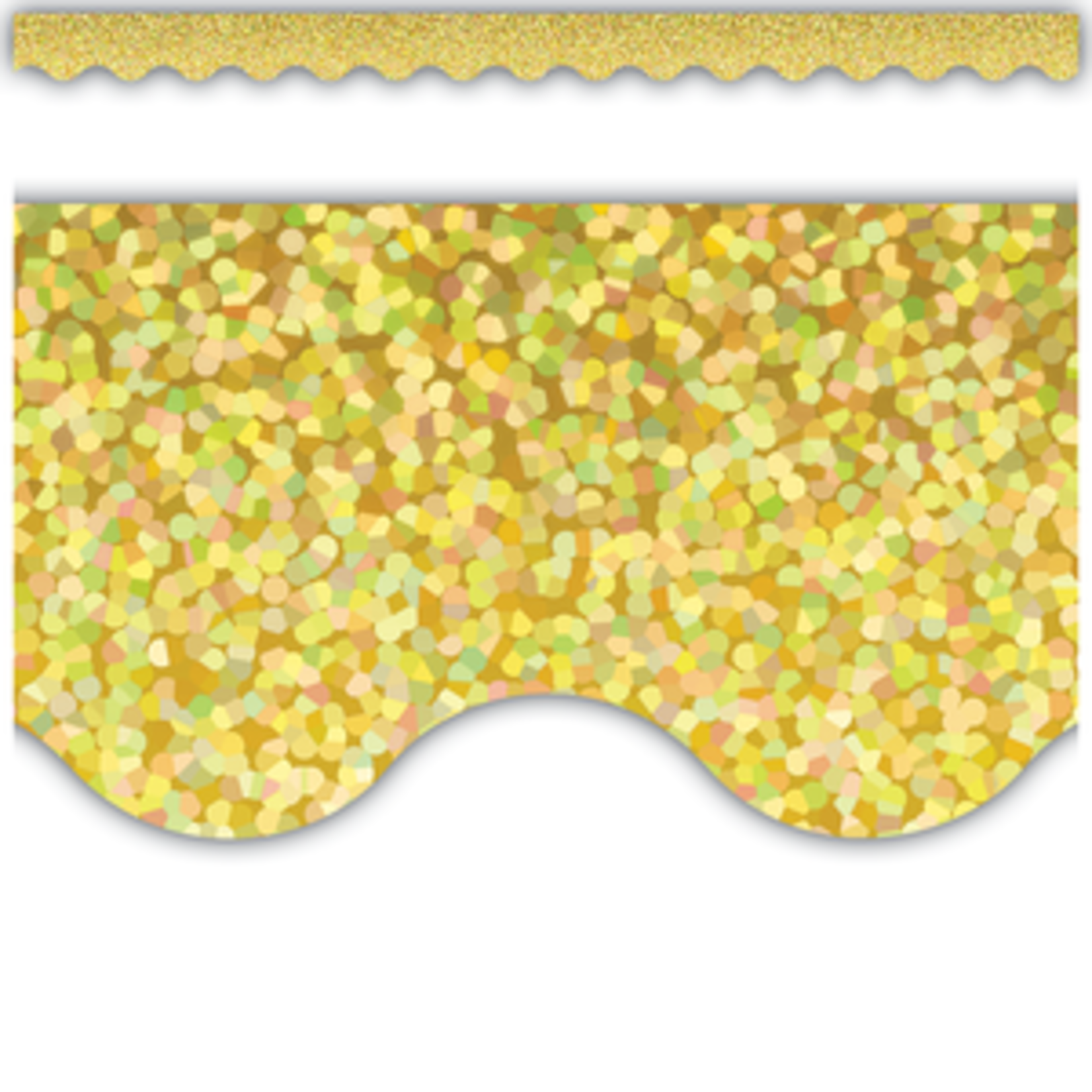 Teacher Created Resources Yellow Sparkle Scalloped Border Trim [TCR8768]