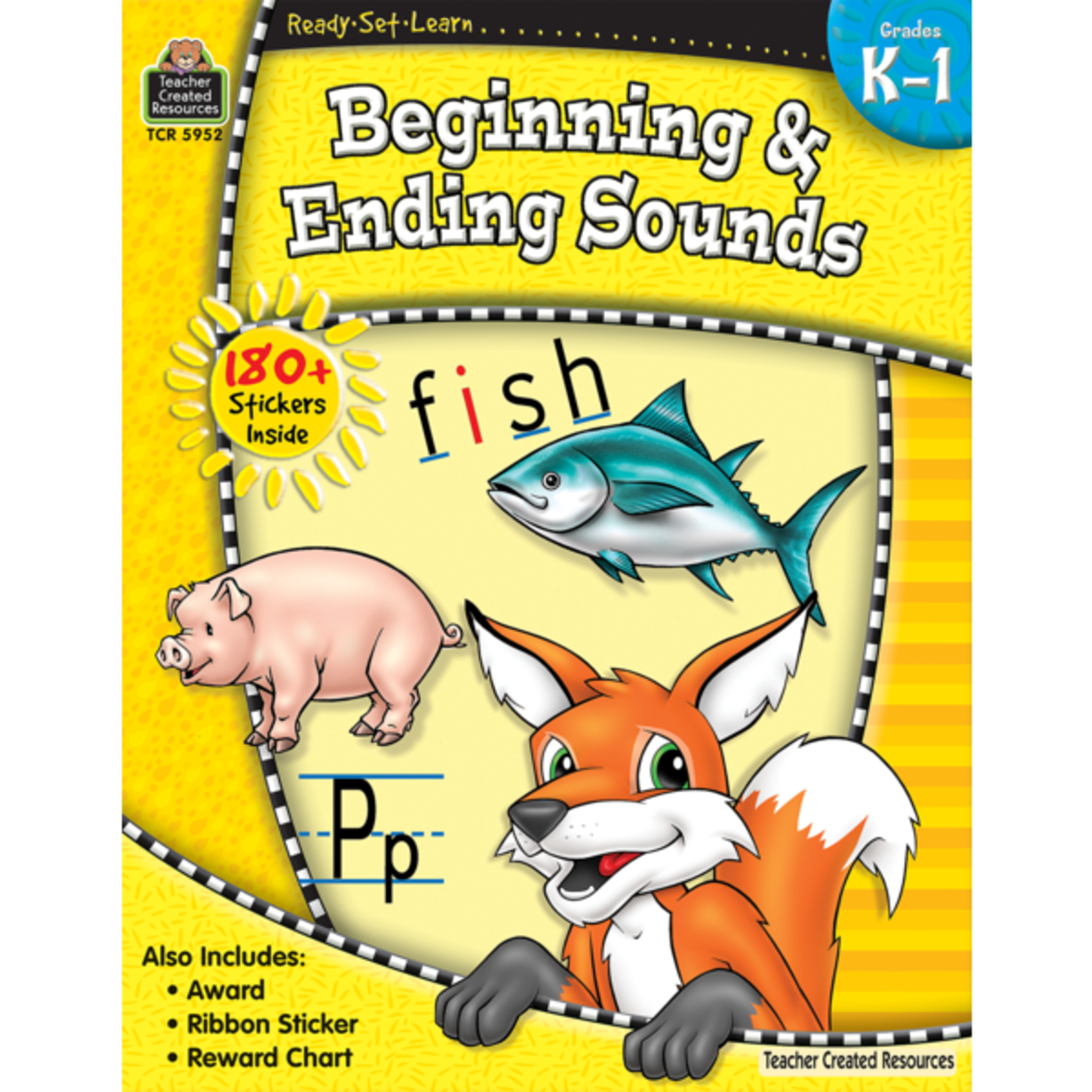 Teacher Created Resources Ready-Set-Learn: Beginning & Ending Sounds Grd K-1 [TCR5952]