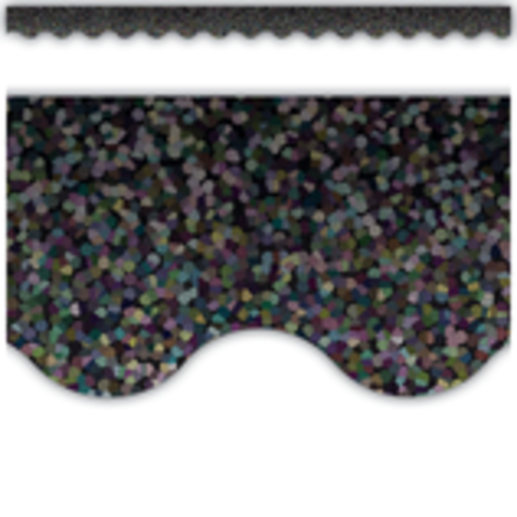 Teacher Created Resources Black Sparkle Scalloped Border Trim [TCR8766]
