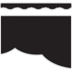Teacher Created Resources Black Fancy Scallops Border Trim [TCR9133]
