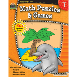 Teacher Created Resources Ready-Set-Learn: Math Puzzles and Games Grd 1