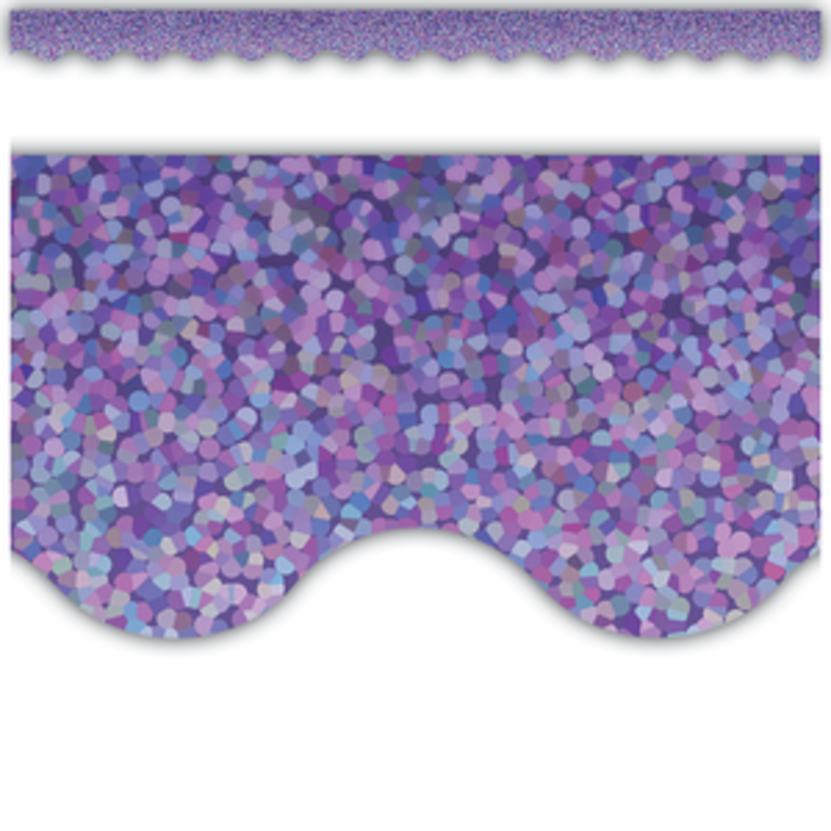 Teacher Created Resources Purple Sparkle Scalloped Border Trim [TCR8793]