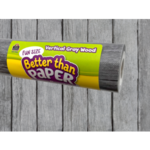 Teacher Created Resources Fun Size Vertical Gray Wood Better Than Paper Bulletin Board Roll [TCR77908]