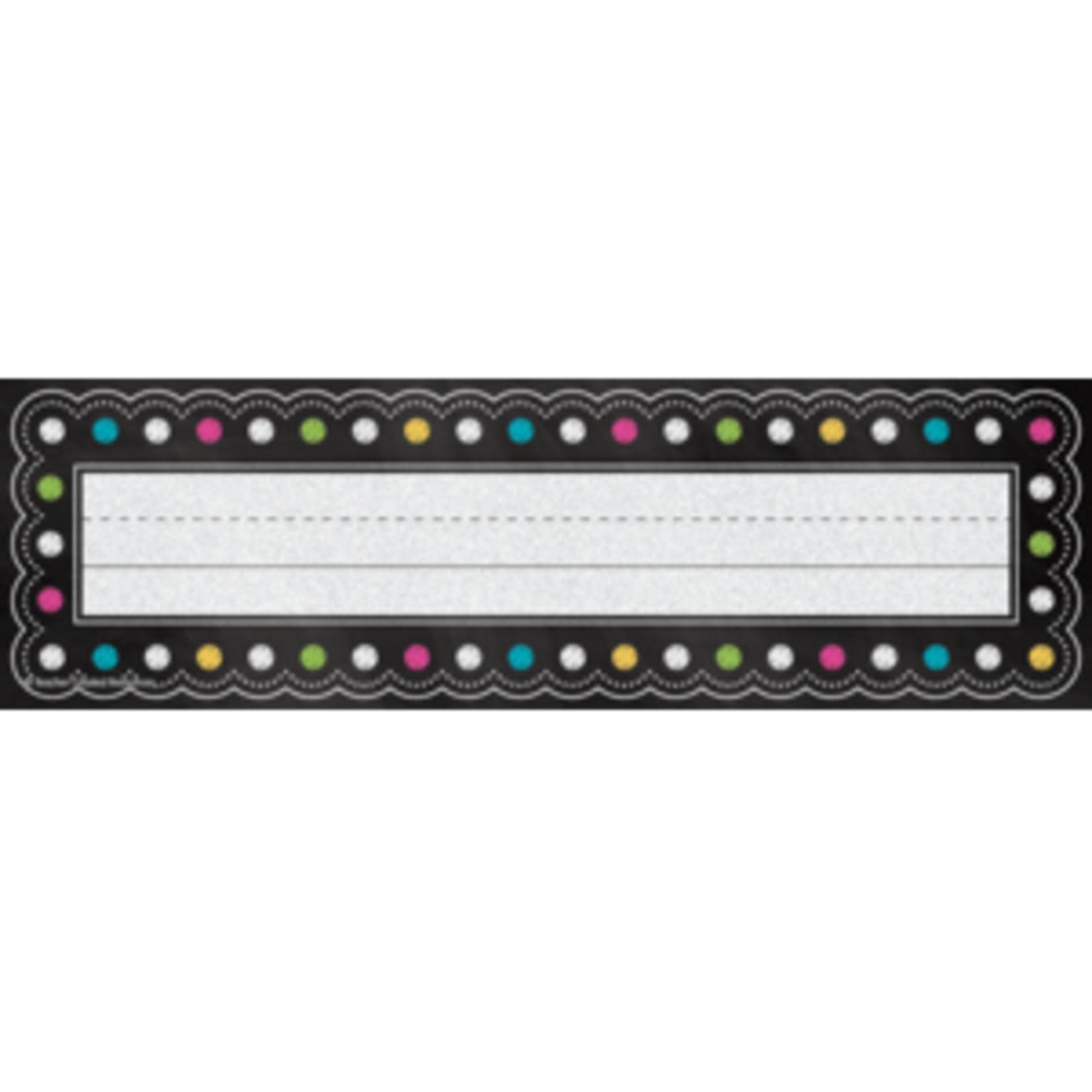 Teacher Created Resources Chalkboard Brights Flat Name Plates [TCR5624]