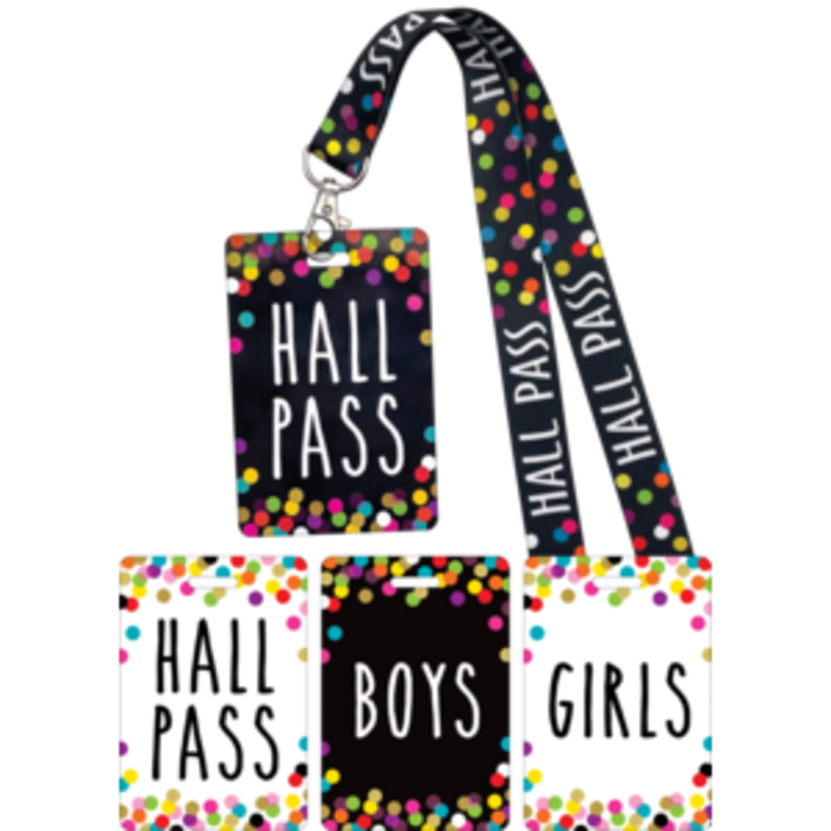 Teacher Created Resources Confetti Hall Pass Lanyards [TCR20319]