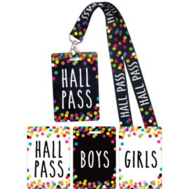Teacher Created Resources Confetti Hall Pass Lanyards