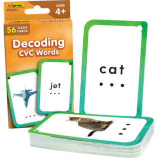 Teacher Created Resources Decoding CVC Words Flash Cards