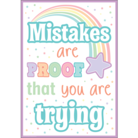 Teacher Created Resources Mistakes Are Proof That You Are Trying Positive Poster