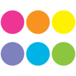 Teacher Created Resources Spot On Carpet Markers Bright Circles - 7" [TCR77000]