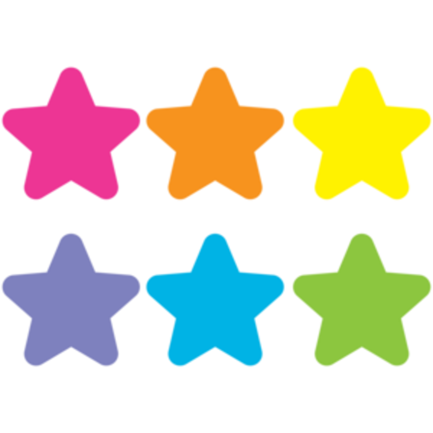 Teacher Created Resources Spot On Carpet Markers Bright Stars - 7" [TCR77002]