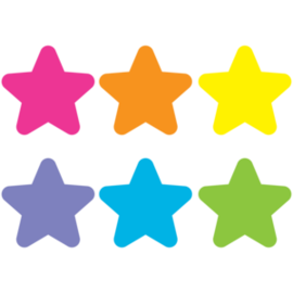Teacher Created Resources Spot On Carpet Markers Bright Stars - 7"