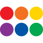Teacher Created Resources Spot On Floor Markers Colorful Circles - 4" [TCR77544]