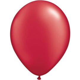 Qualatex Pearl Ruby Red Latex Balloons 100 Count by Qualatex