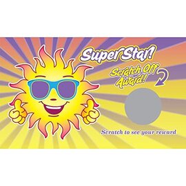 Top Notch Teacher Super Star Scratch Off Reward Cards 30Pk