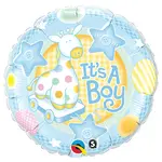 M&D It's a Boy Soft Giraffe 18 Inch  Foil Mylar Balloon [91298]