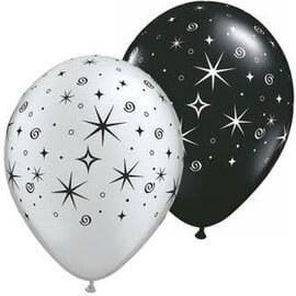 Qualatex Elegant Sparkles & Swirls Latex Balloons 50 Count by Qualatex