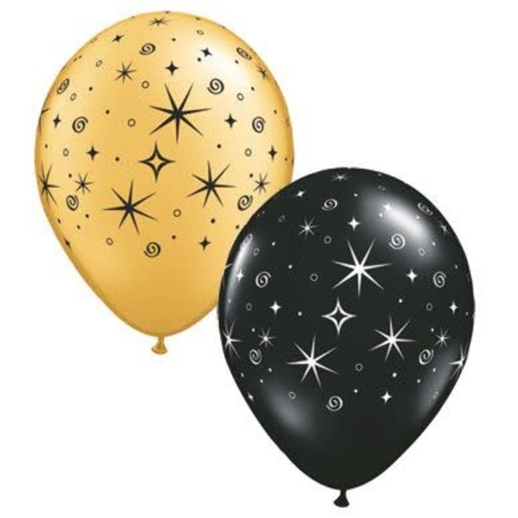Qualatex Qualatex Elegant Sparkles & Swirls 11 Inch Latex Balloons 50 Count [12578]